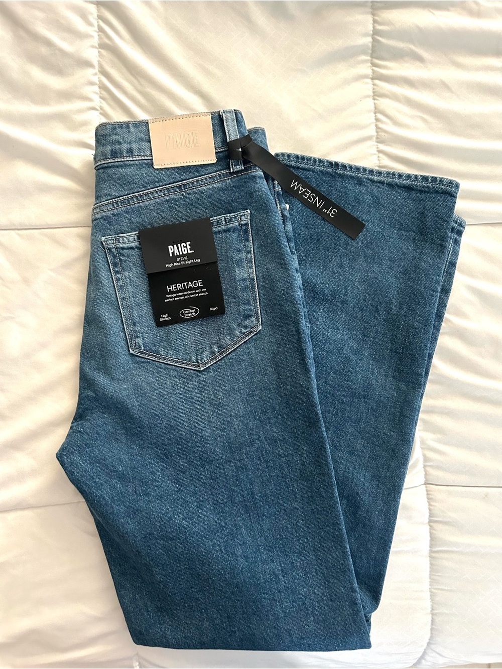 PAIGE Stevie High Rise Straight Jeans - Picture 4 of 7